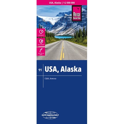 mapa USA, Alaska (Aljaška, č.11) 1:2 mil. voděodolná - nové vydání