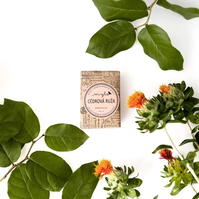 Mylo prírodné bezobalové mydlo cédrová ruža 100 g