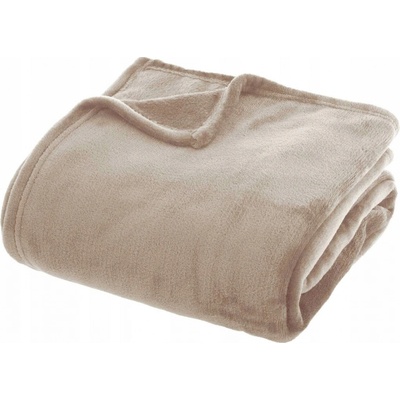 Atmosphera fleece béžová Deka 180x230