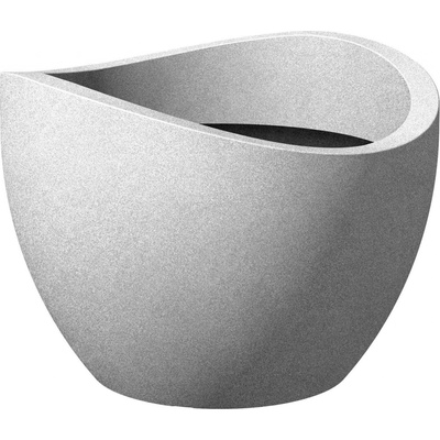 Scheurich Kvetináč Wave Globe 40 cm Stony Grey