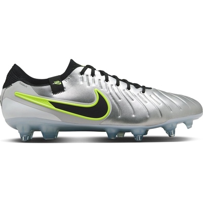 Футболни бутонки Nike Tiempo Legend 10 Elite Soft Ground Football Boots - Silver/Volt