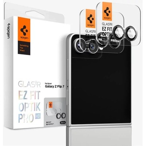 SPIGEN Glass tR EZ Fit Optik Pro HD 2 Комплект, черен - Samsung Galaxy Z Flip 7 (AGL09587)