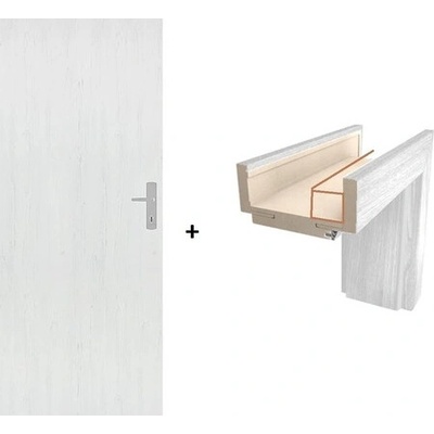Dre protipožiarne technické borovica biela 80 cm SETDPOBB80P