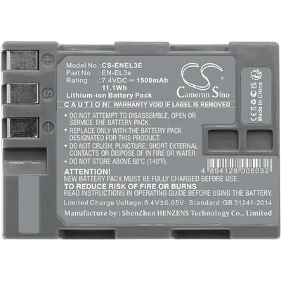 Cameron sino Батерия за апарат NIKON EN-EL3E Li-Ion 7.4V 1500mAh Cameron Sino (CS-ENEL3E)