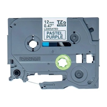 Brother Лента BROTHER TZe-MQF31 черна/пастелно светло лилава 12мм/4м (TZEMQF31)