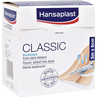 Hansaplast KB.T4107.001 Štandardná omietka Hansaplast CLASSIC (d x š) 5 m x 6 cm