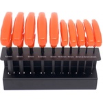 Kraft & Dele Комплект имбусни ключове t 2-10 мм 10 бр 16572 (kd10948)