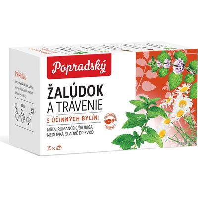BOP Bylinný čaj Žaludek a trávení 15 x 1,5 g