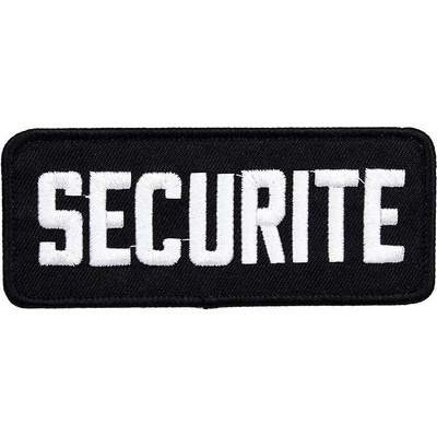 Nášivka Fostex Securite 11,5 x 4,5 cm - čierna-biela