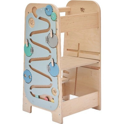 BusyKids Rostoucí učící věž edukativní 5v1 Play 75 cm modrá – Zboží Dáma