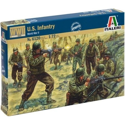 ITALERI Model Kit figurky 6120 WWII AMERICAN INFANTRY 1:72