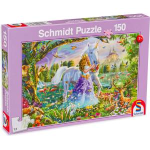 Schmidt Spiele Пъзел Schmidt от 150 части - Принцесата и еднорогът (56307) - baby