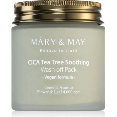 Mary&May Cica Tea Tree Soothing минерална почистваща маска с глина за успокояване на кожата 125 гр