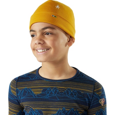SMARTWOOL Kids Thermal Merino Reversible Cuffed B Autumn Sun