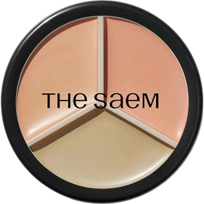 The Saem Trojitý korektor na obličej Cover Perfection Triple Pot Concealer No,1 Correct Beige 4,5 g