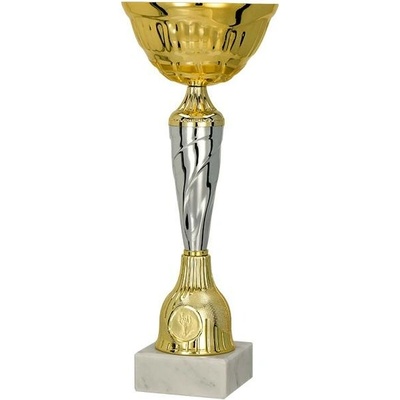 Kovový pohár Zlato-stříbrný 23 cm 8 cm