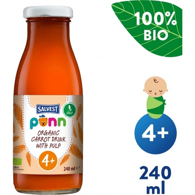 Salvest Põnn BIO Mrkvová šťava s dužinou 240ml