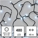 EMOS Lighting D5AC05 LED vianočná cherry reťaz guličky 48 m vonkajšia aj vnútorná studená biela časovač