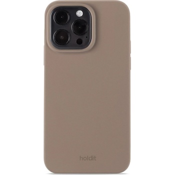 Holdit Калъф Holdit - Silicone, iPhone 15 Pro Max, кафяв (7330985160028)