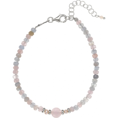 Alisia Elegantní korálkový náramek z morganitu AL4511-Argento