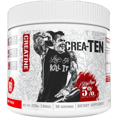 Rich Piana 5% Nutrition Crea-TEN | 10 Types Creatine Matrix [225 грама] Плодов Пунш