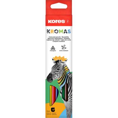 Kores Kromas trojhranné pastelky 3mm 93396 6ks