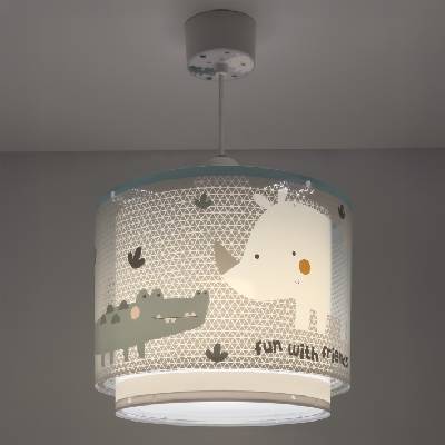 60622 - Детски полилей RHICO AND CROCO 1xE27/15W/230V (PI591)