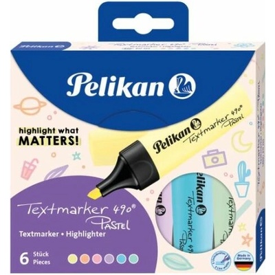 Pelikan 490 6 ks pastelové