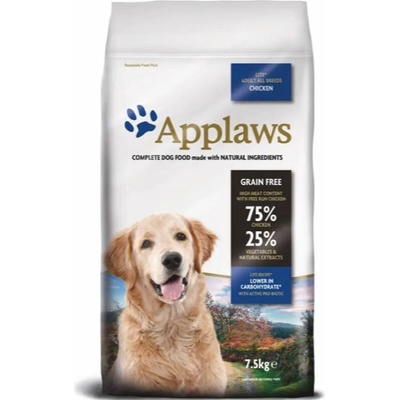 Applaws Adult All Breeds Lite - диетична суха храна за кучета от всички породи, 75% пиле, 7.5кг