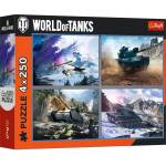 Trefl Пъзел 4x250 - World of tanks (13347)