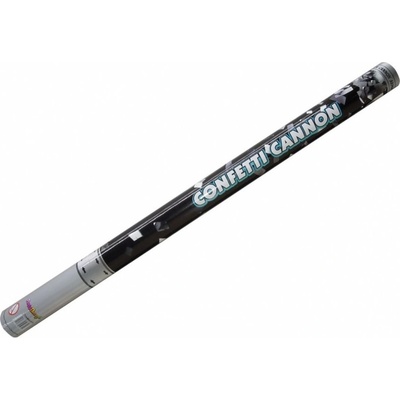 konfety 80cm strieborné metalické
