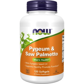 NOW NOW Pygeum+Saw Palmetto, 120 Softgels