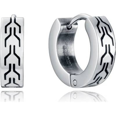 Viceroy Oceľové kruhové náušnice Beat 14215E01000