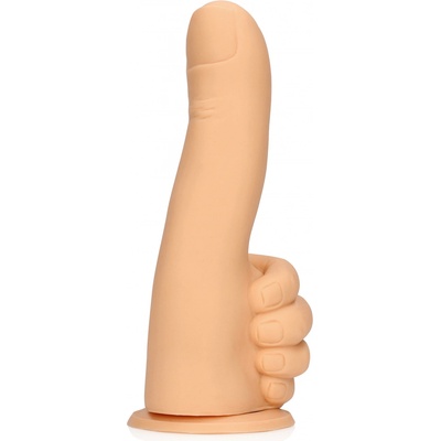 Shots S Line CRAZY FINGERS Thumbs Up Dildo Flesh dildo palec z tekutého silikonu 17 x 3 cm