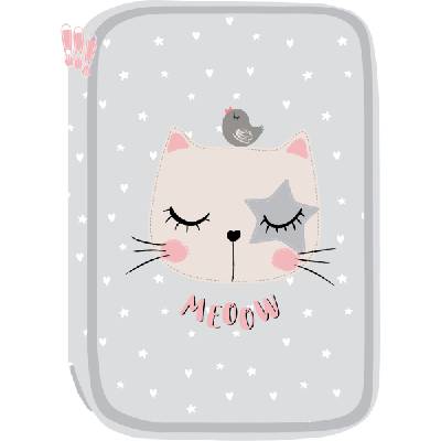 Eurocom Несесер Street Meoow, 3 ципа, празен, 20x13x8cm (24667-А-MEOOW)