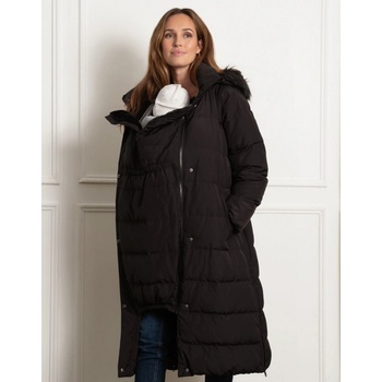 Zimná tehotenská a nosičská bunda 3v1 Seraphine Monika Long Black