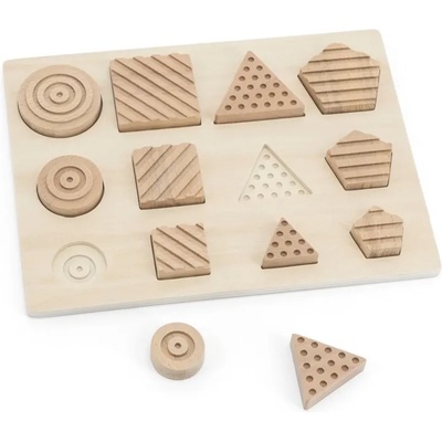 ANDREU Toys Дървен сензорен пъзел Andreu toys - Форми (16106)