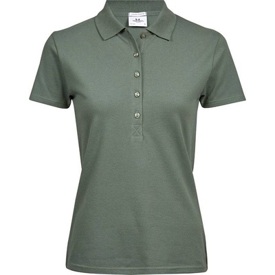 Tee Jays 145 Dámske luxusné elastické polo zelená leaf