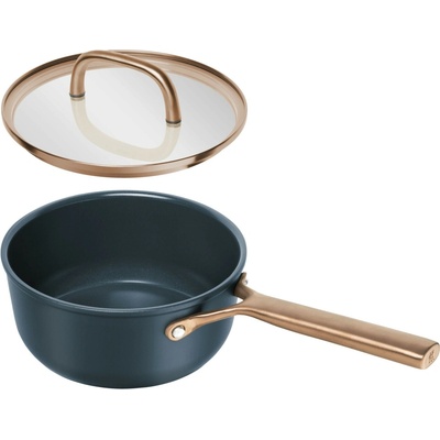 Zwilling Nepriľnavá rajnica Milano s keramickým povrchom a sklenenou pokrievkou, Ø 18 cm, tmavo modrá 1035074