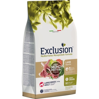 Exclusion Mediterraneo Adult Large Lamb 12 kg