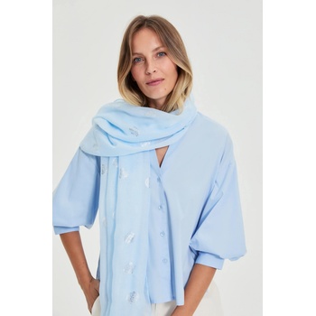 Moodo Шал с метален печат в синьо Moodo Moodo | Sin | ЖЕНИ | ЕДИН РАЗМЕР