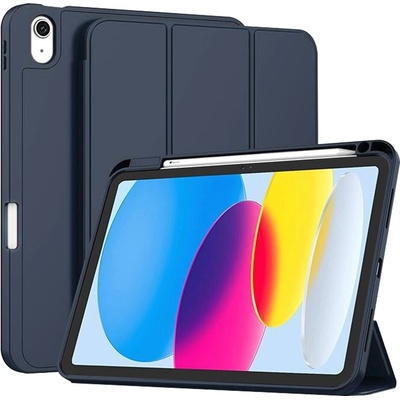 Techsuit Flex Trifold skládací pouzdro s držákem na stylus pro iPad 10 2022 10.9 11 2025 KF2321791 tmavě modré