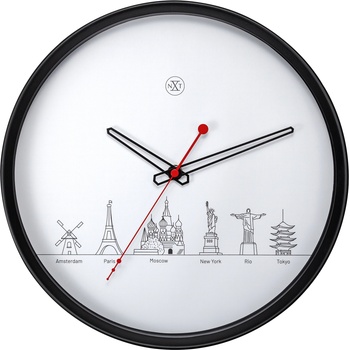 NeXtime Стенен часовник Wordtour (7350)