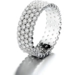 Silenti Jewelry Сребърен пръстен "Прецизност" - 7 - 54.5мм (17.2мм диам. )