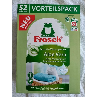 Frosch Sensitive univerzální prací prášek Aloe Vera 3,432 kg 52 praní