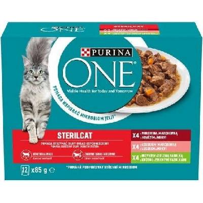 PURINA One Sterilcat mix příchutí Box 12 x 85 g