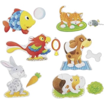 Image 1 of Goki Комплект пъзели Goki - Домашни любимци, 24 части (57415)