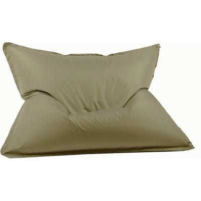 Pufrelax Пуф Голяма възглавница, 350л. , Magic Pillow - Beige, Перящ се калъф, За открито, EPS перли