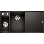 BLANCO Axia III 6 - Мивка от Silgranit, 99x50 см, с регулиране на оттока и с аксесоари, черна 525852 (525852) Мивка за вграждане