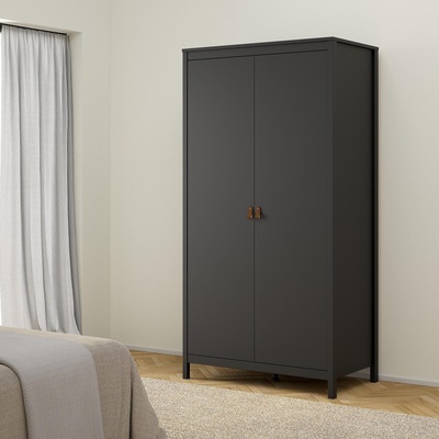 Гардероб Мадрид с 2 врати Черен мат